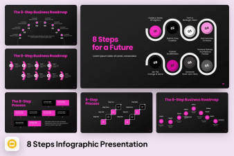 8 steps infographic PowerPoint Template